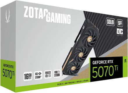 Carte graphique GeForce RTX 5070 Ti SOLID SFF OC 16 Go GDDR7 256 bits 3DP/HDMI