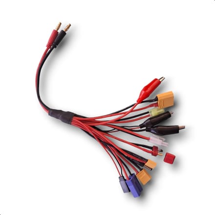 Tech Essentials® RC LiPo Universele Laadkabel - 12in1 - XT60 - XT90 - XT30 - Connector - Modelbouw - Bestuurbare Auto