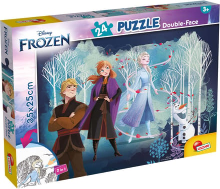 Lisciani - Frozen - Double face - Puzzel - 24 stukjes