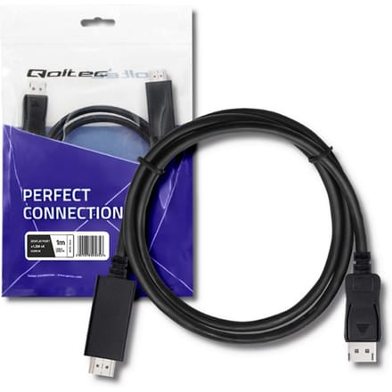 Qoltec DisplayPort v1.2 mannelijk |   HDMI mannelijk |   5K |   1m