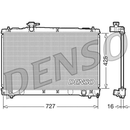 Radiator, motorkoeling DENSO DRM50034