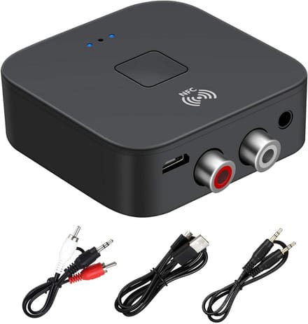 Bluetooth Receiver Aux - Ontvanger - Carkit - Zwart