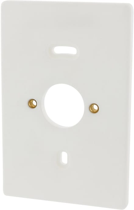 Attema montageplaat dubbel met inserts met label wit