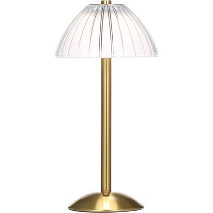 Draadloze tafellamp USB oplaadbare LED-bureaulamp met aanraakbediening dimbaar 3 lichtkleuren brons
