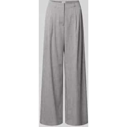 Fijn gestructureerde Wide leg broek