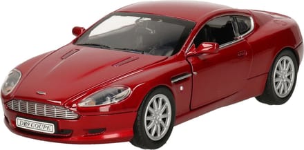 Aston Martin DB9 Coupe Rood 1/24 Motor Max - Modelauto - Schaalmodel - Miniatuurauto