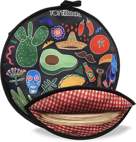Tortilla Warmte Container - 30 cm Magnetron Geschikt Katoen/Polyester