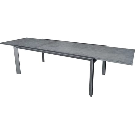 Tuin tafel 8/12 van aluminium met glazen blad Wilsa Garden Modulo