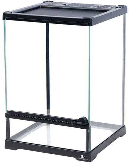 Terra Della Glazen terrarium 21 x 21 x 30CM met waterdichte bodem en ventilatierooster