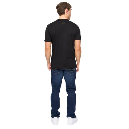 Crosshatch Heren Moules T-shirt (Zwart)