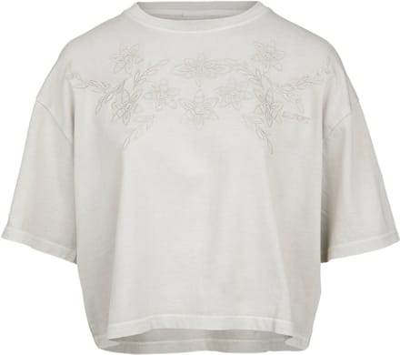 Brunotti - Dilola - T-Shirt Feather Grey - Dames - 100% Katoen - Relaxed Fit - S