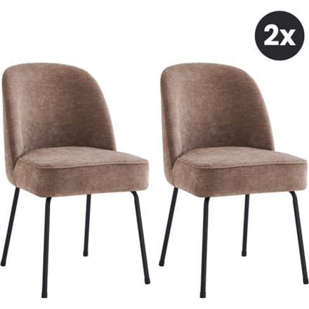 Multifurn 2x vero eetkamerstoel velvet -