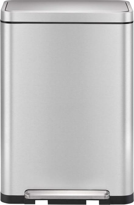 EKO - X-Cube pedaalemmer 45 liter - Stainless steel Polypropylene - mat RVS - Prullenbak