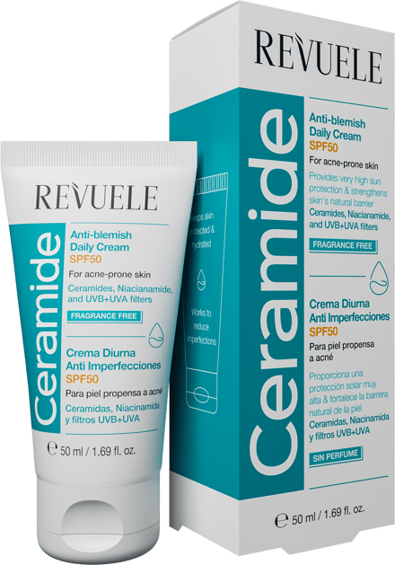 Revuele - Ceramide Anti-Blemish Daily Cream SPF50 - 50ml