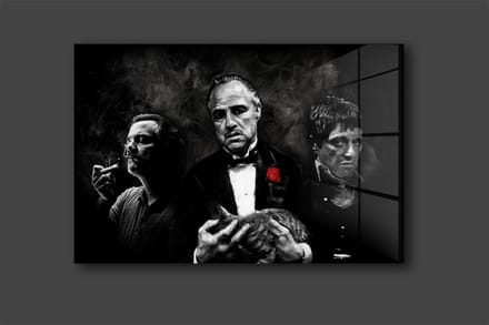 Godfather schilderij op plexiglas 120/80cm