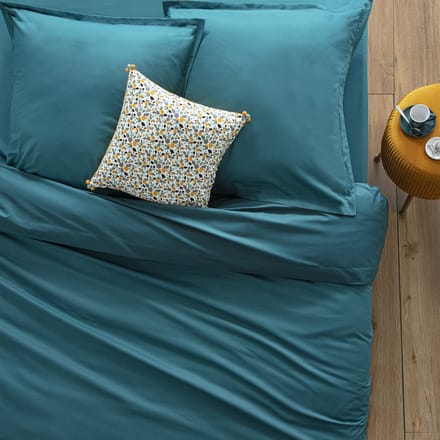 Atmosphera Dekbedovertrek set 140x200cm met 1 kussensloop - Turquoise