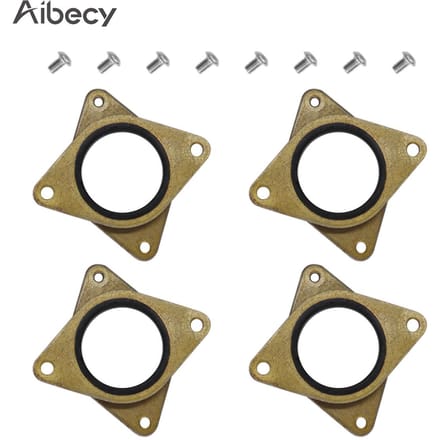 Aibecy 4-delige messing en rubberen stappenmotor trillingsdemper schokdemper veelkleurig