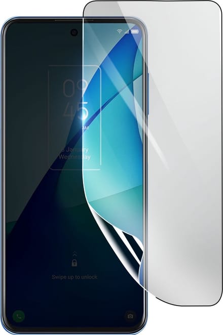 3mk, Geschikt voor TCL 20L Plus, Schokbestendige Hydrogel Screenprotector, Transparant