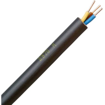 Kopp 153325009 Grondkabel NYY-J 3 G 1.5 mm² Zwart 25 m