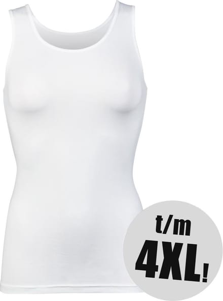 RJ Bodywear - Pure Color - Dames Singlet - Wit - M