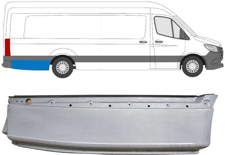 Reparatiepaneel achterspatbord voor Mercedes Sprinter 2018- / Rechts