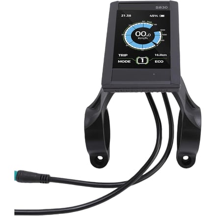 Elektrische LCD Display Meter LCD S830 Display Scherm Bedieningspaneel met 5-aderige Waterdichte Kabel voor Elektrische Fiets Scooter black