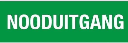 Sticker 'Nooduitgang'