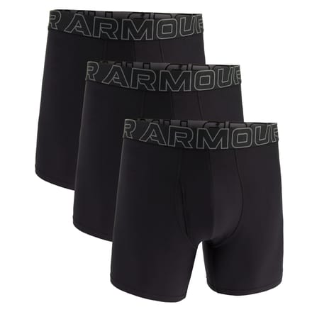 Under Armour Boxershorts UA PERFORMANCE TECH - SOLID 6 IN 3PK Set van 3