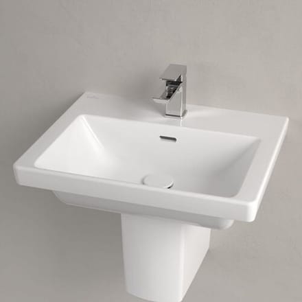 Villeroy & Boch Subway 3.0 washbasin 55 cm, with 1 tap hole, with overflow 4A705501