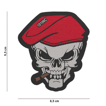 Embleem stof fijn geweven Skull sigaar