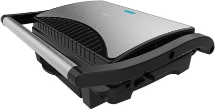 Elektrische Grill met Steencoating en Vetopvangschaal, 1000 W, 25,4 x 17,5 cm