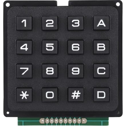 Modules de clavier avec 16 touches 4x4 Boutons-poussoirs Clavier externe pour MCU