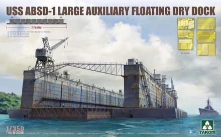 Takom Modelbouwpakket Militaire voertuigen - 6006 USS ABSD-1 Large Auxiliary Floating Dry Dock Plastic - 1:350 - Modelbouw