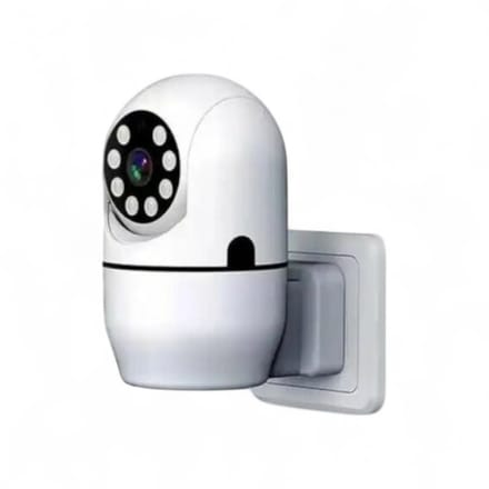 Beveiligingscamera | Full HD 1080p | Nachtzicht 10m | 2.4GHz WiFi | Tuya Smart Life app | Wit | Direct 230V WCD