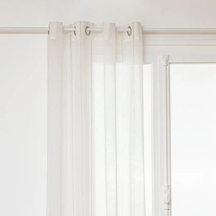 Atmosphera Nata Gordijn - Kant en klaar met ringen - Wit - 140 x 260 cm