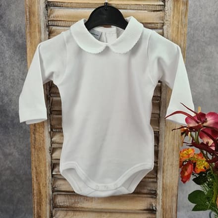 Romper Babidu 1188 wit met kraagje