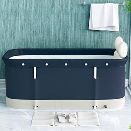 Ijsbad - Zitbad - Ice Bath - 120 Liter - Dompelbad - Donkerblauw