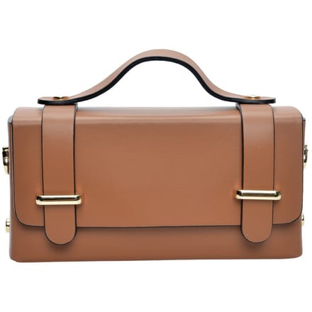 Isabella Rhea Brown Rundleer Tas