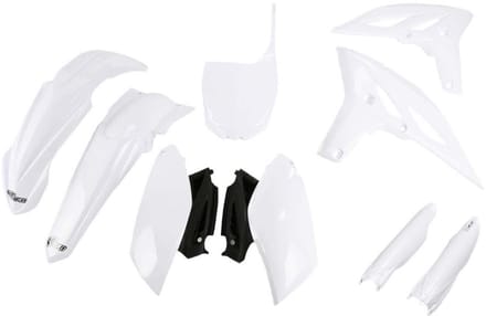 Ufo Yamaha Yzf 250 2011-2013 Yakit316f-046 Fork Protectors & Plastic Set Wit