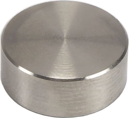 4 stuks - RVS Afdekkapjes voor schroeven - 13mm - Zilver