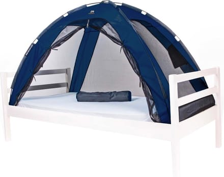 Deryan Bedtent Klamboe - 200x90cm - Hoge kwaliteit - 1mm gaas - Navy