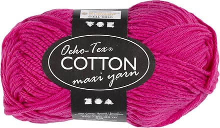 Creativ Company Cotton yarn Size 8/8 L: 80-85 M Pink - 50gr.