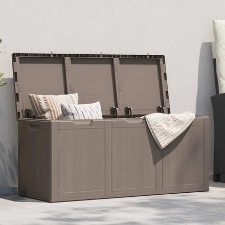 vidaXL - Tuinbox - 270 - L - PP - houtlook - bruin