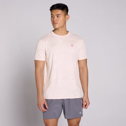 MP Heren Active Training Pillar Grafisch T-Shirt - Chalk Pink - XXXL