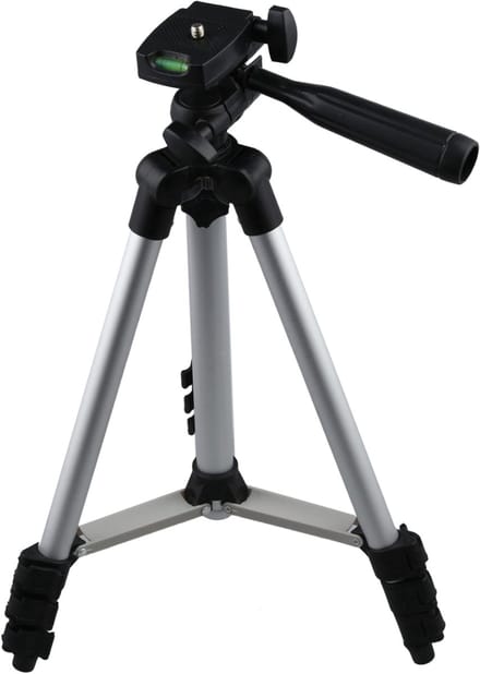 Statief Voor Camera en Smartphone Tripod Aluminium Camera Statief Smartphone Zilver