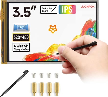 Klein Touchscreen - Mini Display - Mini Computer - Resistief Touchpaneel - 3.5 Inch IPS - Zwart