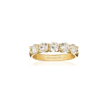 Sif Jakobs juwelen dames De ring 925 sterling zilver zirconia 54 Goud 32019266