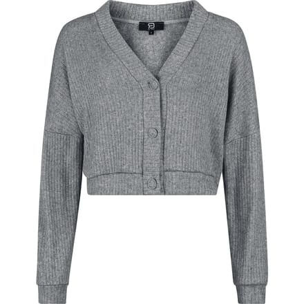 R.E.D. by EMP Cardigan - Basic Jacket - M tot XL - voor Vrouwen - grijs