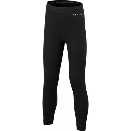 FALKE Wool-Tech Long sneldrogend wol functioneel lang functioneel ondergoed kinderen zwart - maat 134-140