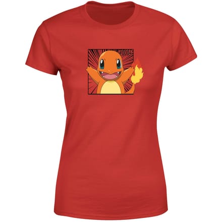 Pokémon Pokédex Charmander #0004 Women's T-Shirt - Red - S